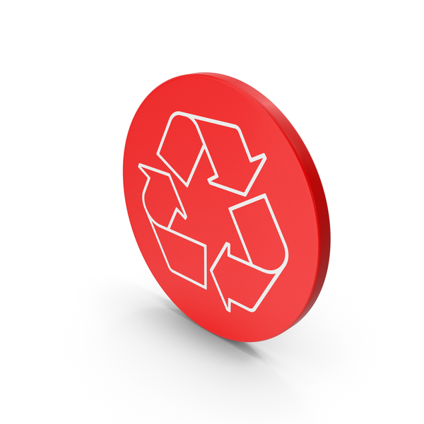 Symbols: Red Circular Recycle Symbol PNG & PSD Images