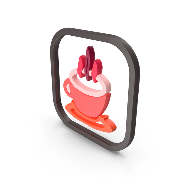 Symbols: Red Coffee Cup Symbol PNG & PSD Images