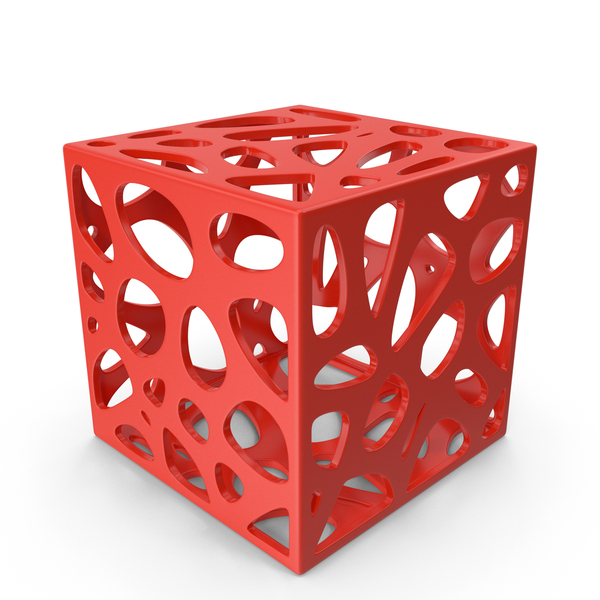 Home Decor: Red Decorative Cube PNG & PSD Images