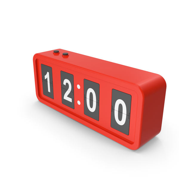 Red Desk Clock PNG & PSD Images Red Desk Clock PNG & PSD Images