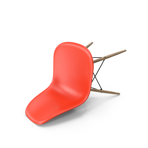Red Fallen Eames Plastic Side Chair PNG & PSD Images Red Fallen Eames Plastic Side Chair PNG & PSD Images