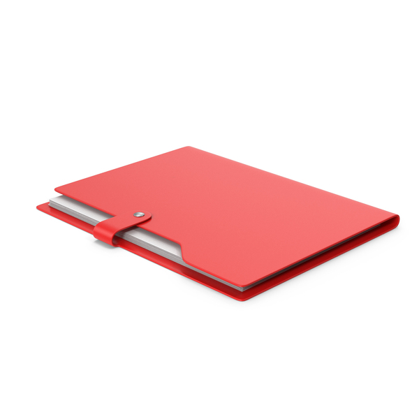 Red File Folder With Papers PNG & PSD Images