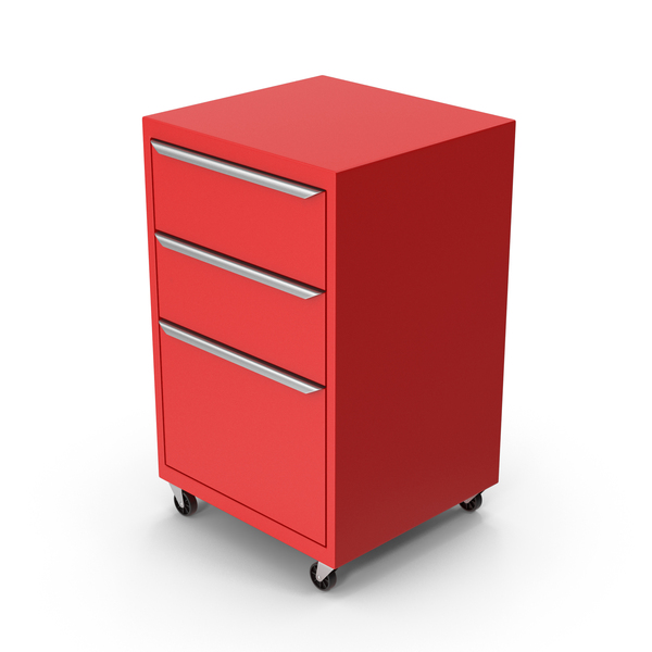 Red Filling Cabinet / Toolbox PNG & PSD Images
