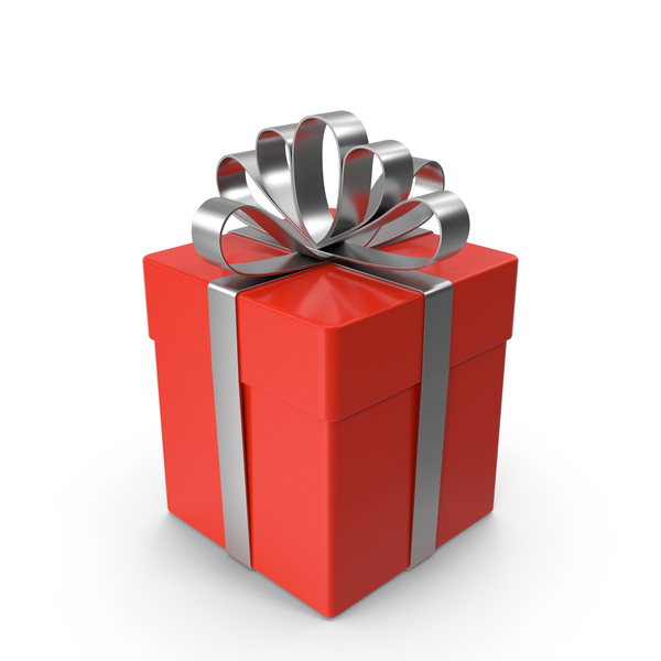 Red Gift Box With Ribbon PNG & PSD Images
