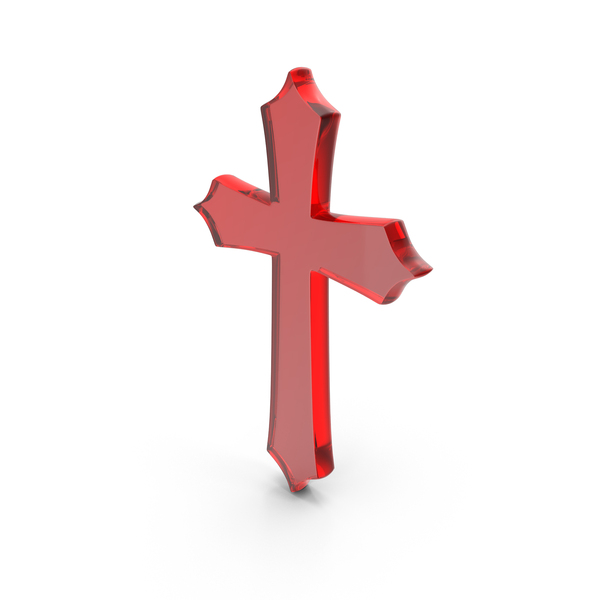 Symbols: Red Glass Cross Symbol PNG & PSD Images