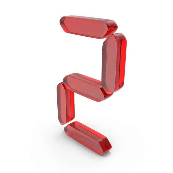 Red Glass Digital Number 2 PNG & PSD Images Red Glass Digital Number 2 PNG & PSD Images