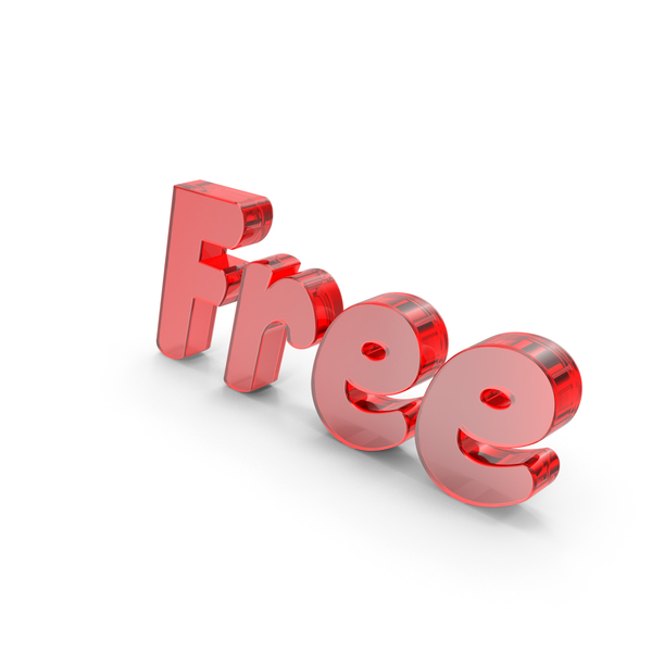 Symbols: Red Glass Free Text PNG & PSD Images