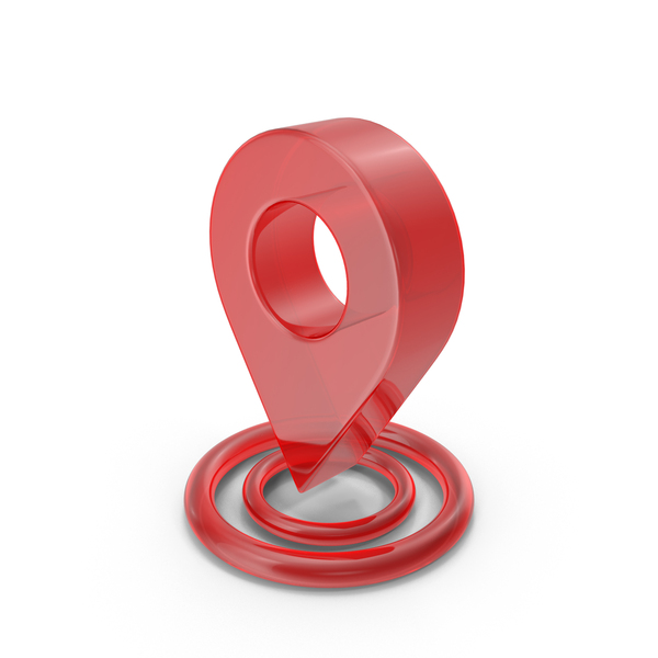 Logo: Red Glass Map Pin Icon PNG & PSD Images