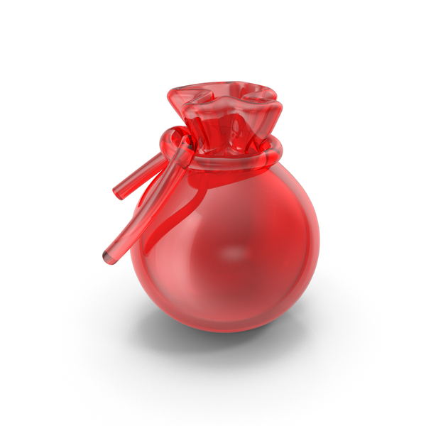 Symbols: Red Glass Money Bag Icon PNG & PSD Images
