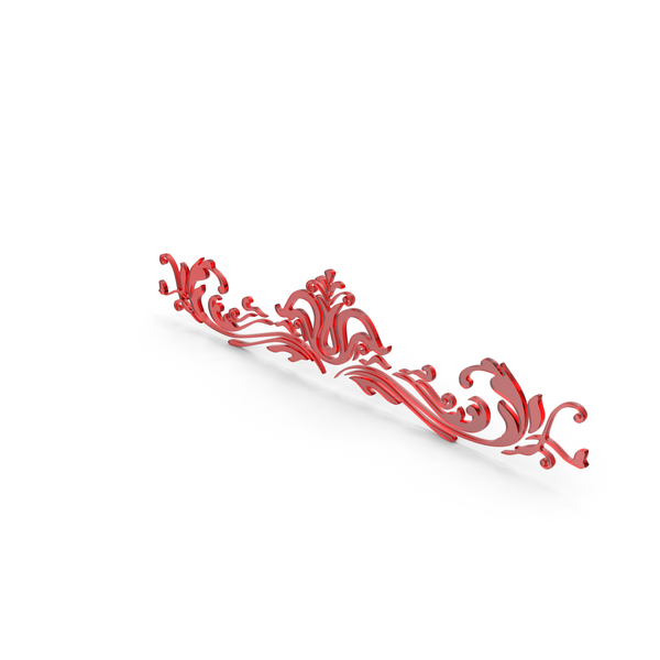 General Decor: Red Glass Nature Frame Design PNG & PSD Images