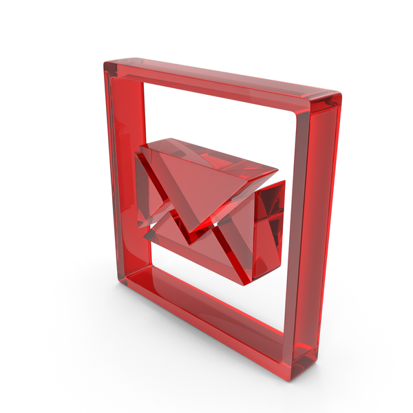 Symbols: Red Glass Square Letter Symbol PNG & PSD Images