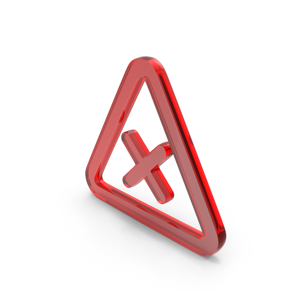Symbols: Red Glass Triangular Wrong Sign PNG & PSD Images Symbols: Red Glass Triangular Wrong Sign PNG & PSD Images