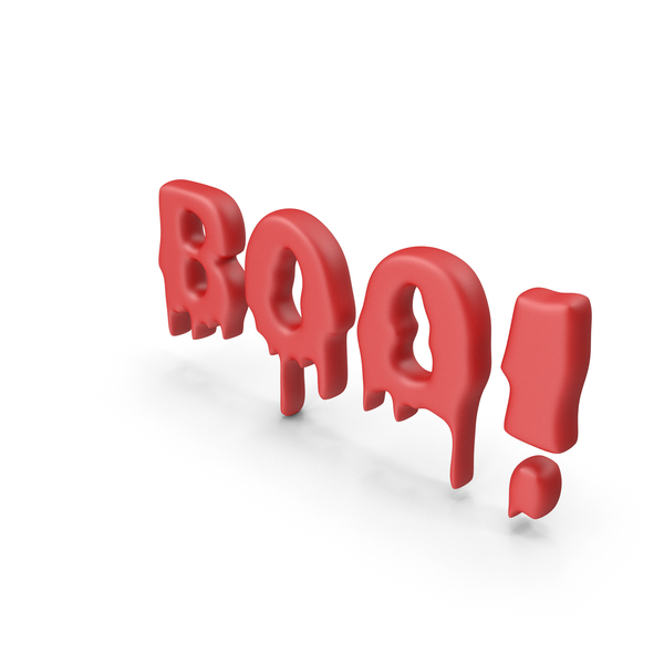 Banner: Red Halloween Sign Boo! PNG & PSD Images