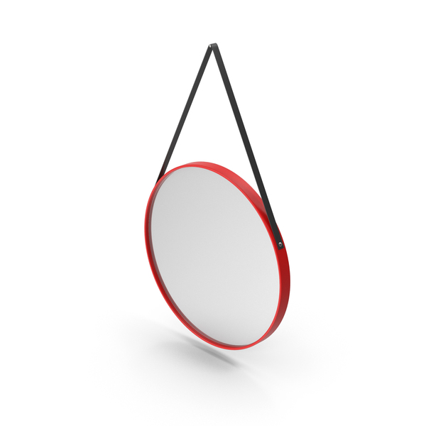 Red Hanging Wall Mirror PNG & PSD Images