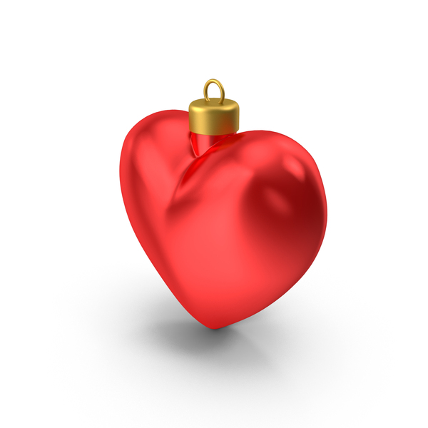 Red Heart Christmas Ornament PNG Images & PSDs for Download