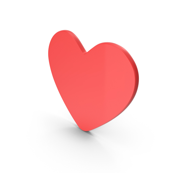 Symbols: Red Heart Shape Icon PNG & PSD Images