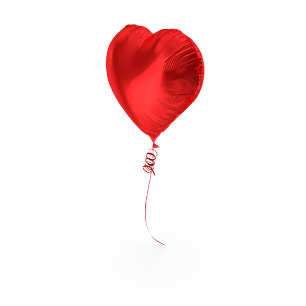 Red Heart Shaped Foil Balloon PNG Images & PSDs for Download ...