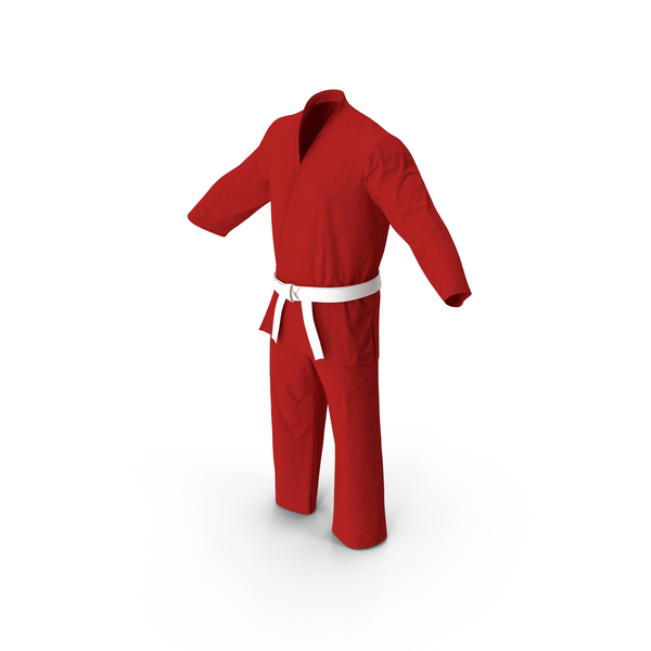 Martial Arts Robe: Red Karate Training Suit PNG & PSD Images