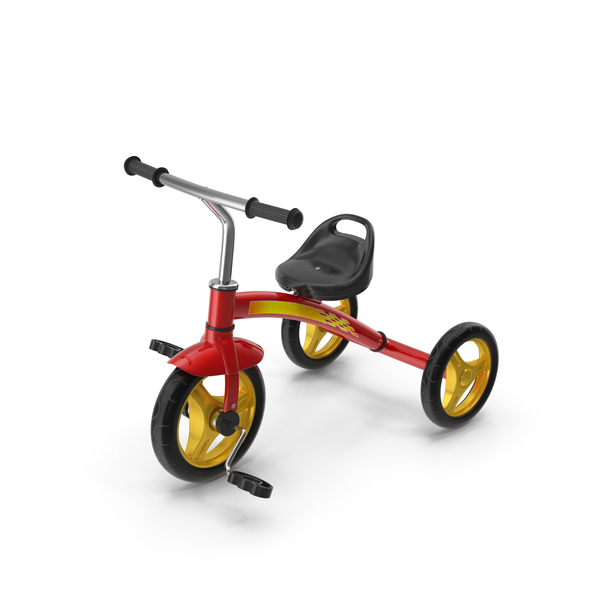 Child Bike: Red Kid's Tricycle PNG & PSD Images