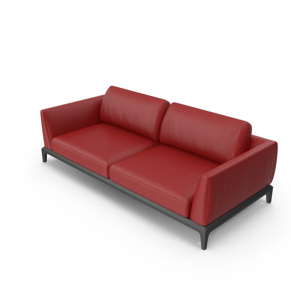 Red Leatheri Akita Sofa PNG & PSD Images Red Leatheri Akita Sofa PNG & PSD Images