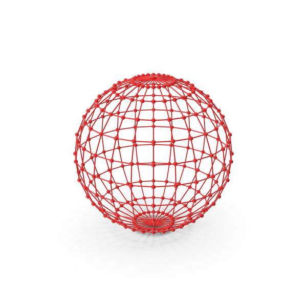 Red Network Sphere PNG & PSD Images
