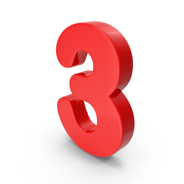 Red Number 3 PNG & PSD Images Red Number 3 PNG & PSD Images