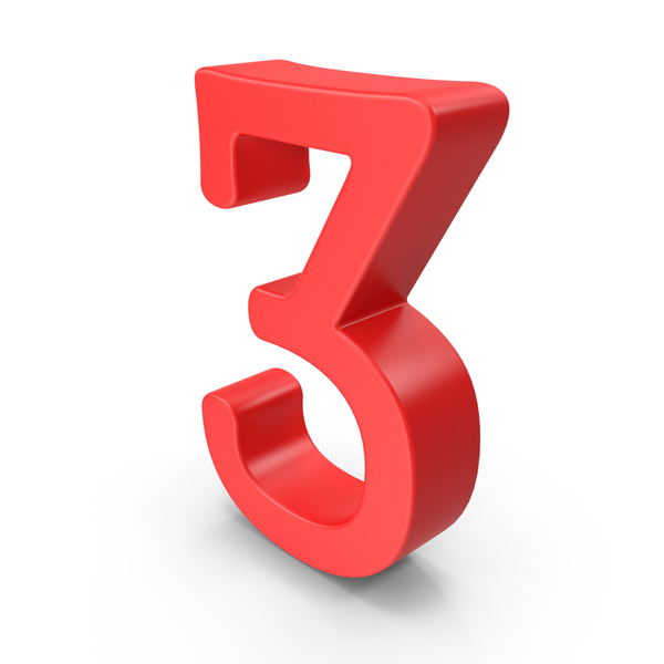 Red Number 3 PNG & PSD Images Red Number 3 PNG & PSD Images