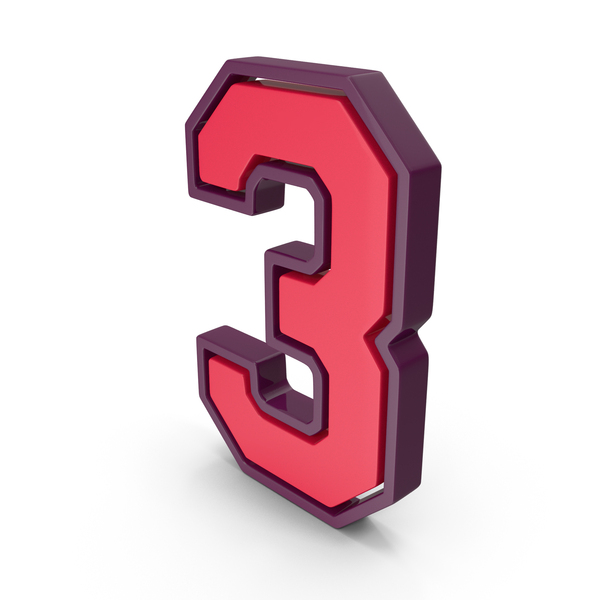 Red Number 3 PNG Images & PSDs for Download | PixelSquid - S117439523