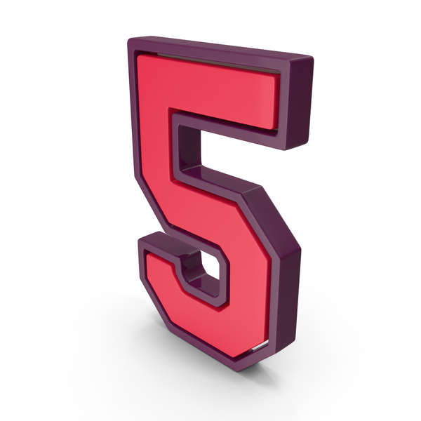 Red Number 5 PNG Images & PSDs for Download | PixelSquid - S117439561