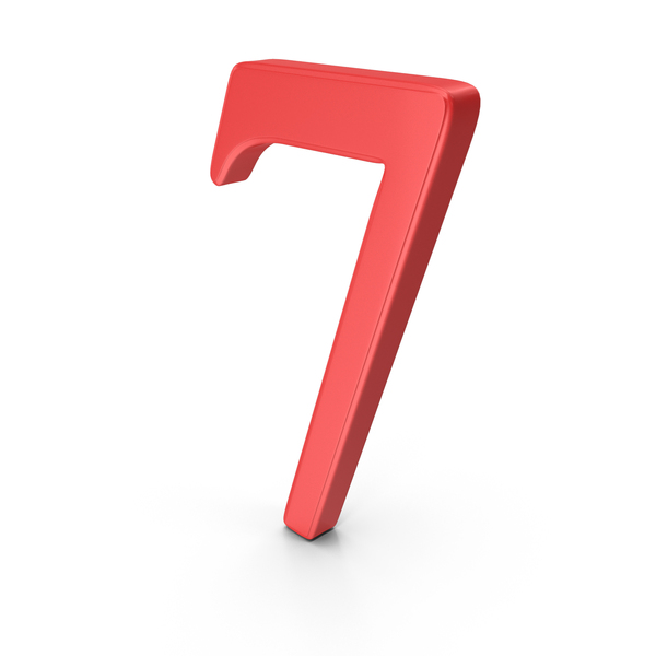 Red Number 7 PNG & PSD Images Red Number 7 PNG & PSD Images