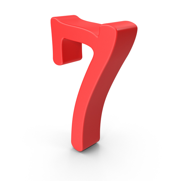 Red Number 7 PNG & PSD Images Red Number 7 PNG & PSD Images