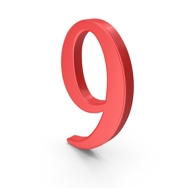 Red Number 9 PNG Images & PSDs for Download | PixelSquid - S11793236F