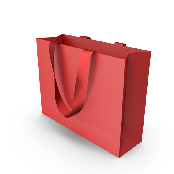 Gift: Red Packaging Bag with Red Tape Handles PNG & PSD Images Gift: Red Packaging Bag with Red Tape Handles PNG & PSD Images