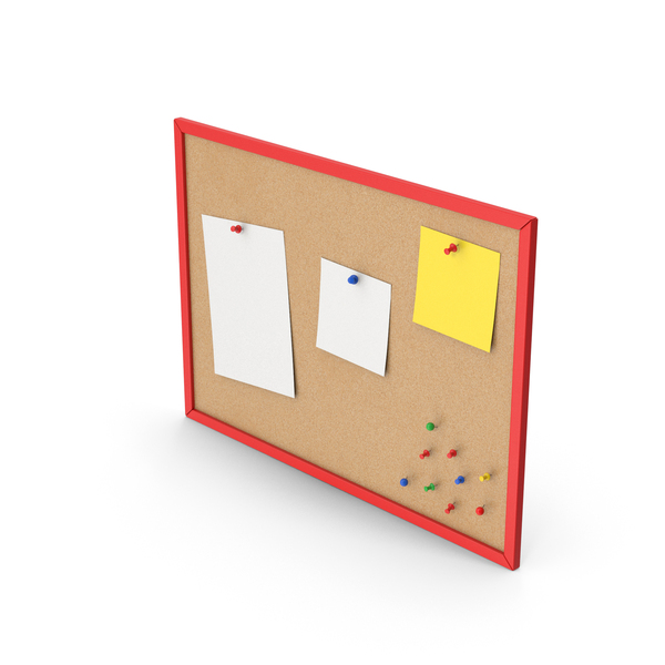 Corkboard: Red Pinboard With Notes PNG & PSD Images Corkboard: Red Pinboard With Notes PNG & PSD Images