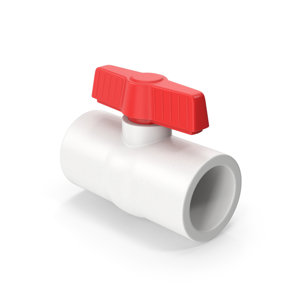 Red Plastic Water Valve PNG & PSD Images