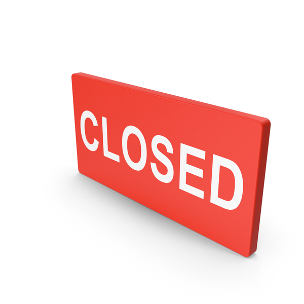 Red Rectangular Closed Sign PNG & PSD Images Red Rectangular Closed Sign PNG & PSD Images