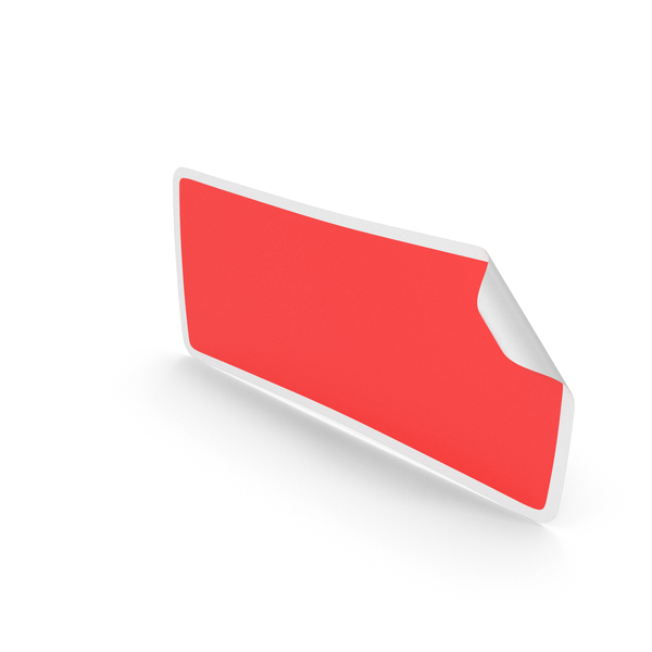 Office Paper Products: Red Rectangular Sticker PNG & PSD Images Office Paper Products: Red Rectangular Sticker PNG & PSD Images