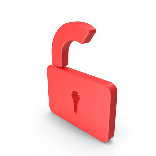Symbols: Red Security Unlock Symbol PNG & PSD Images Symbols: Red Security Unlock Symbol PNG & PSD Images