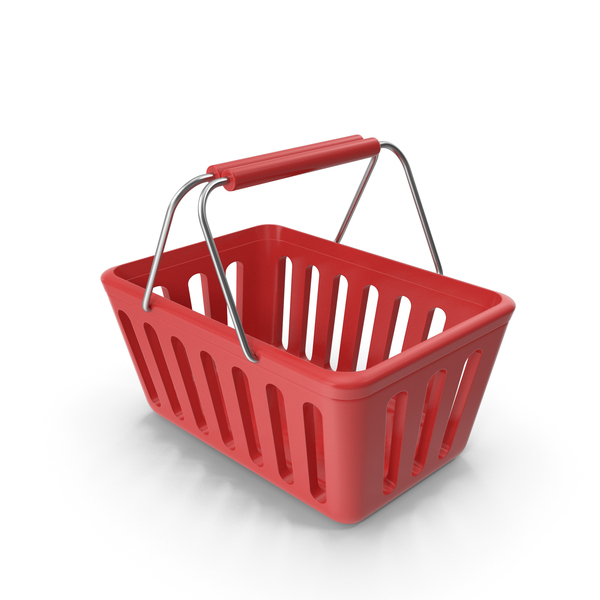 Red Shopping Basket PNG & PSD Images