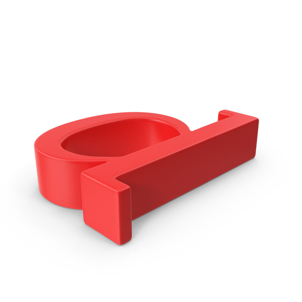 Red Small Letter D Object Red Small Letter D Object