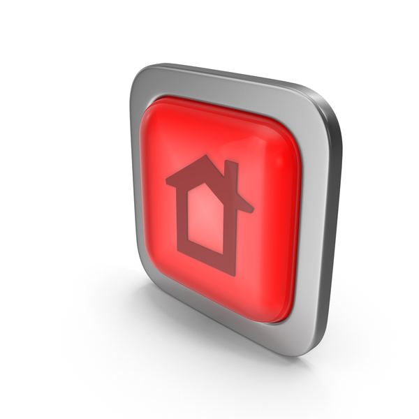 Red Square Home Button Icon PNG Images & PSDs for Download | PixelSquid ...