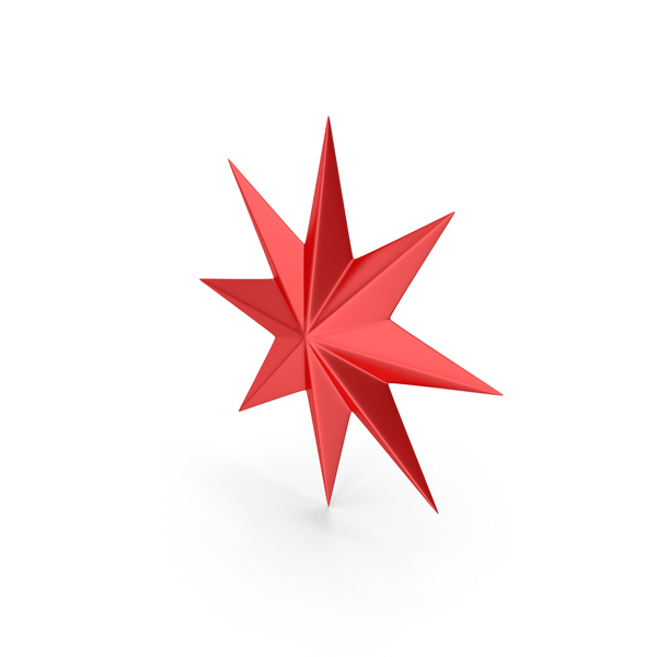 Christmas Decoration: Red Star PNG & PSD Images
