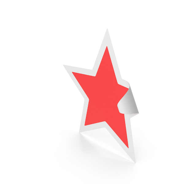 Red Star Sticker PNG Images & PSDs for Download | PixelSquid - S120120395