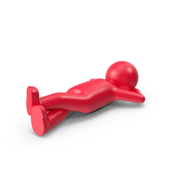 Red Stickman Lying PNG & PSD Images Red Stickman Lying PNG & PSD Images