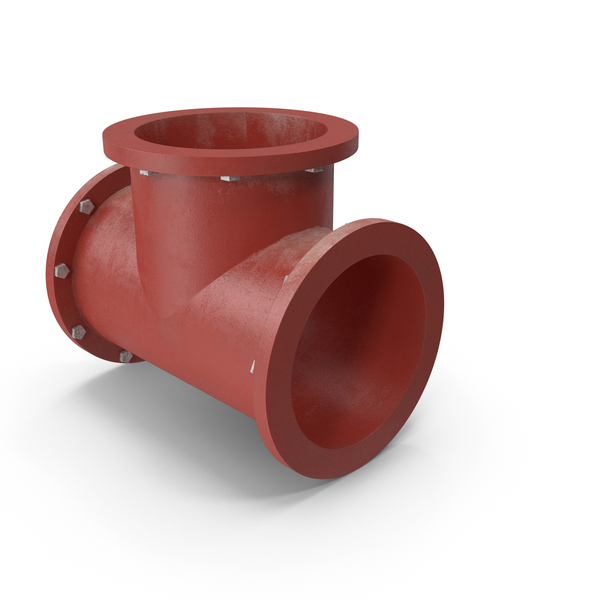 Industrial Pipes: Red T Pipe PNG & PSD Images Industrial Pipes: Red T Pipe PNG & PSD Images