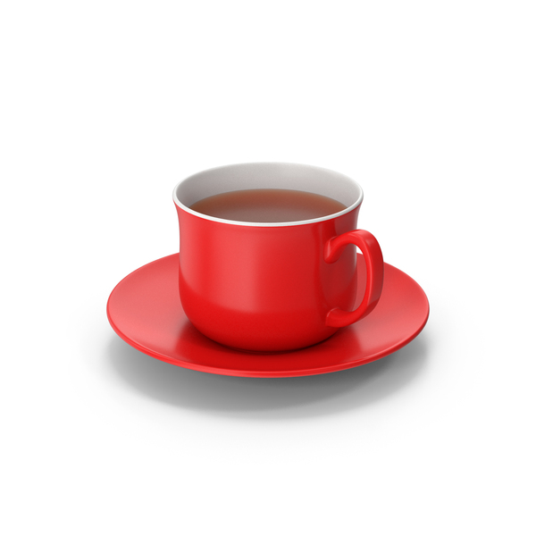 Teacup: Red Tea Cup PNG & PSD Images