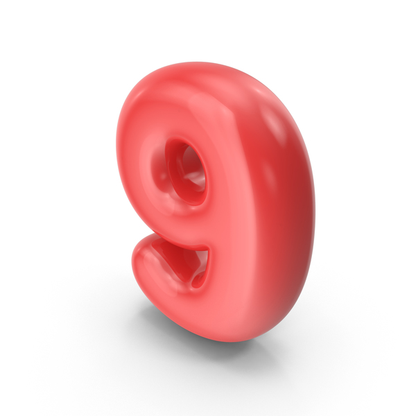 Red Toon Balloon Number 9 PNG & PSD Images Red Toon Balloon Number 9 PNG & PSD Images