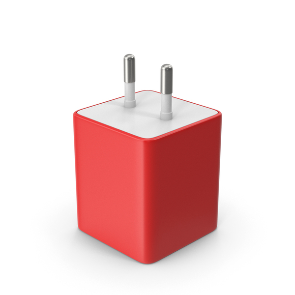 Cellphone: Red USB Charger PNG & PSD Images