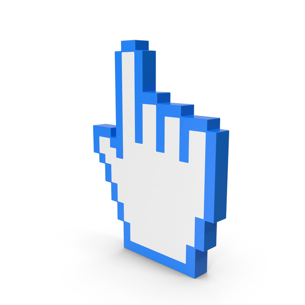 Blue White Pixel Hand Symbol PNG Images & PSDs for Download ...