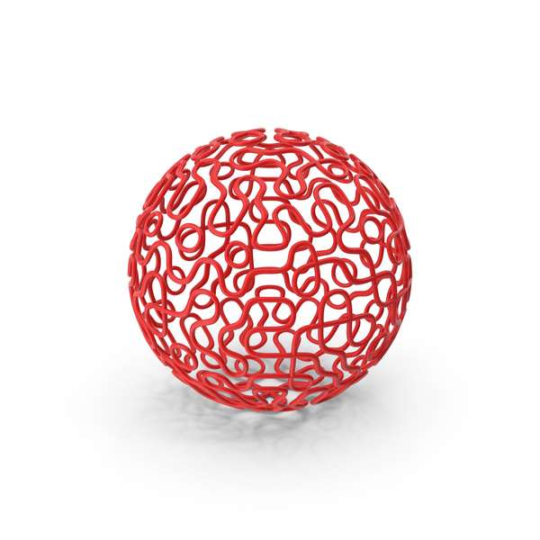 Geometric Shape: Red Wire Sphere PNG & PSD Images Geometric Shape: Red Wire Sphere PNG & PSD Images
